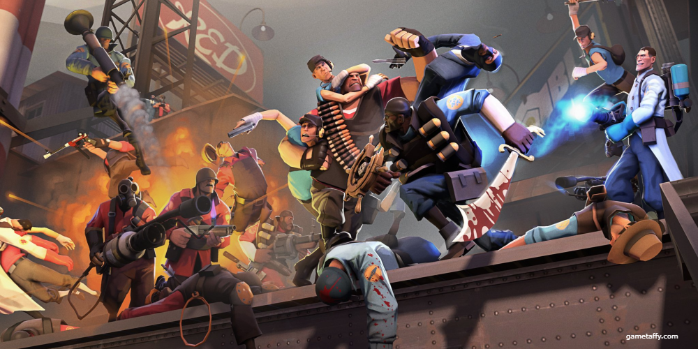 Team Fortress 2 game offers a lightheartedly animated experience